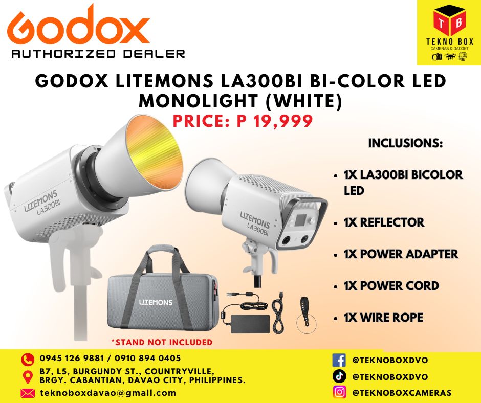 Godox Litemons LA300Bi Bi-Color LED Monolight (White)