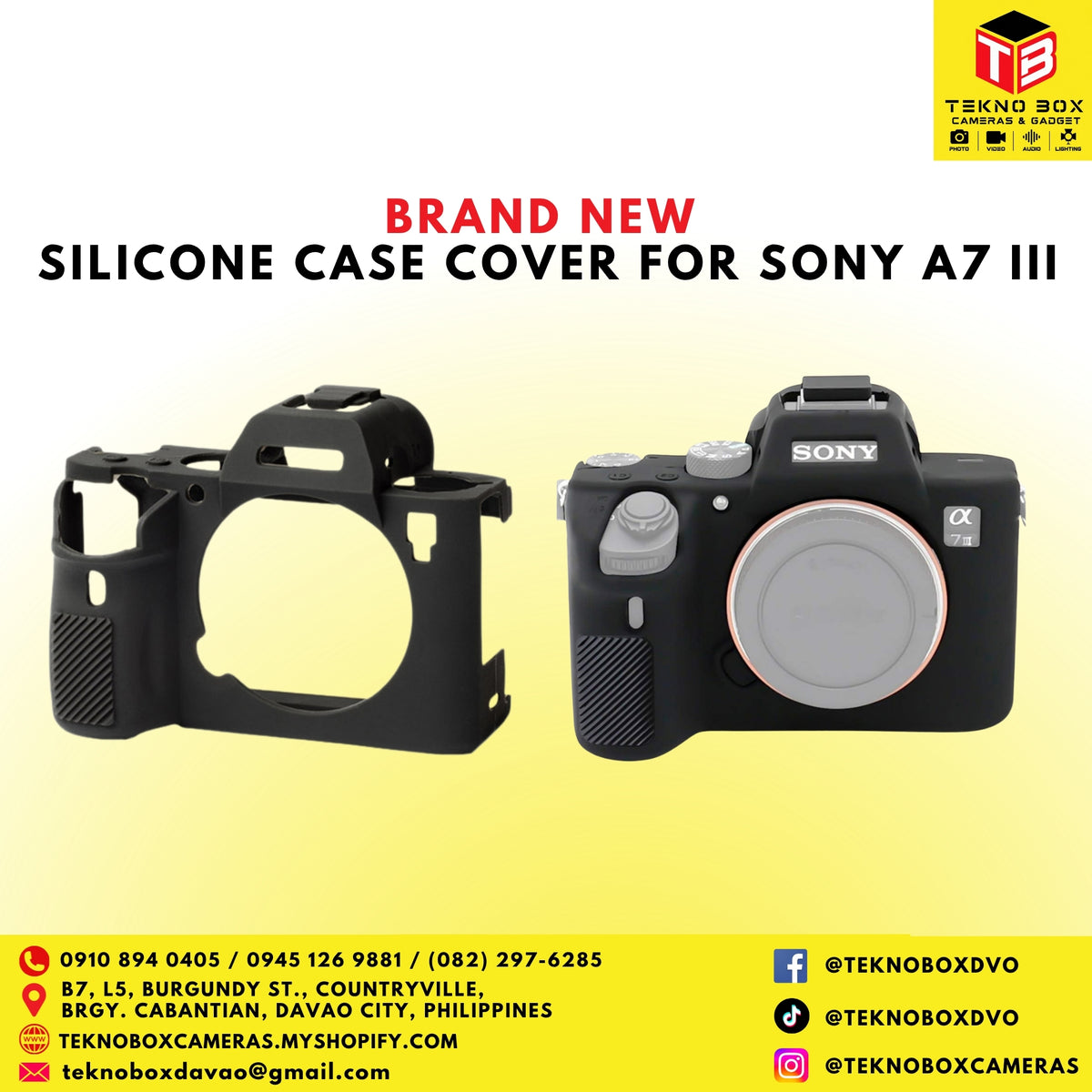 Silicone Case Cover For Sony A7 III