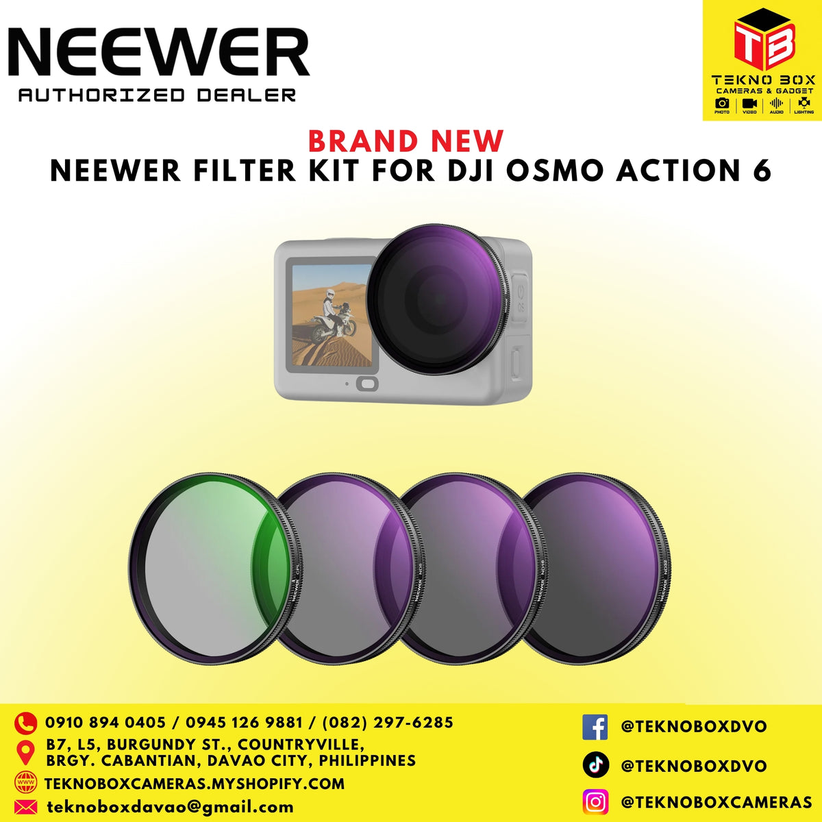 Neewer Filter Kit for DJI Osmo Action 6