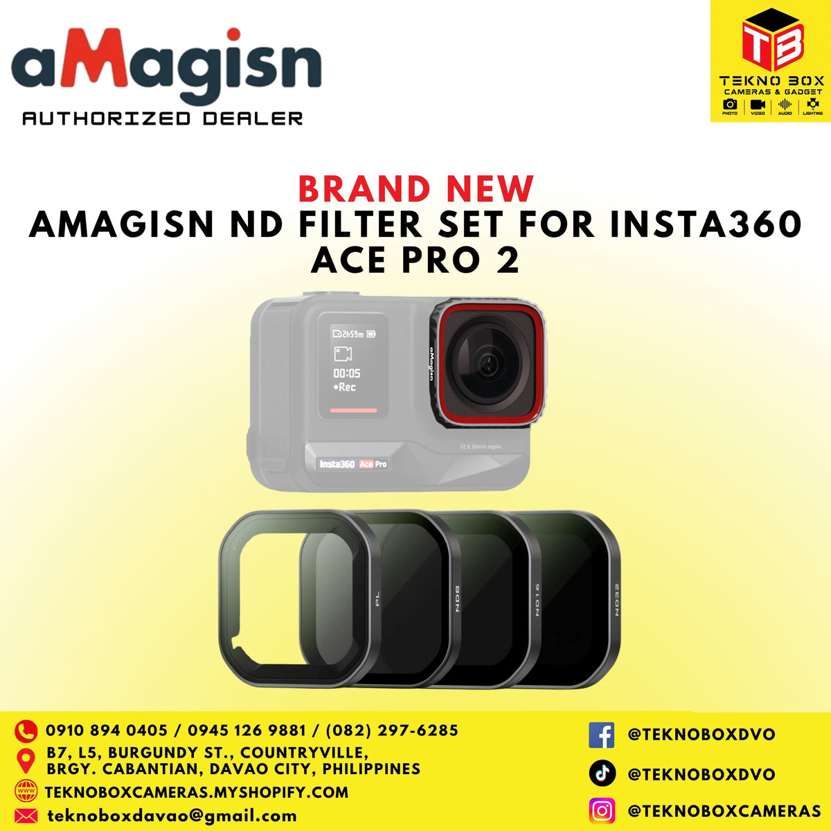 Amagisn ND Filter set for Insta360 Ace Pro 2