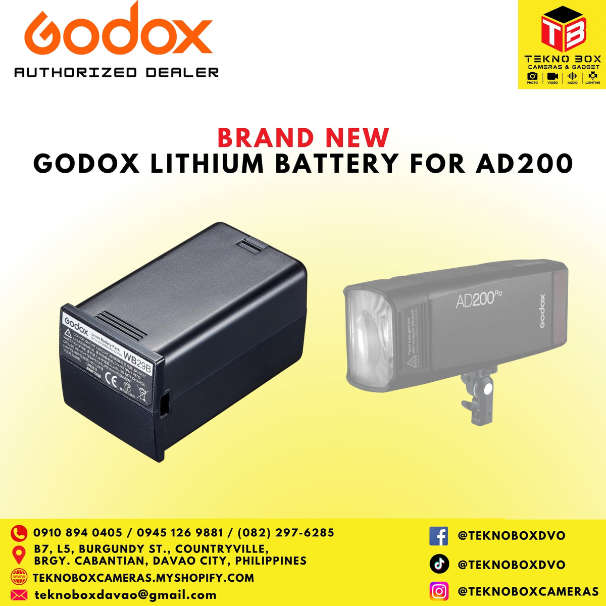 Godox Lithium Battery For AD200