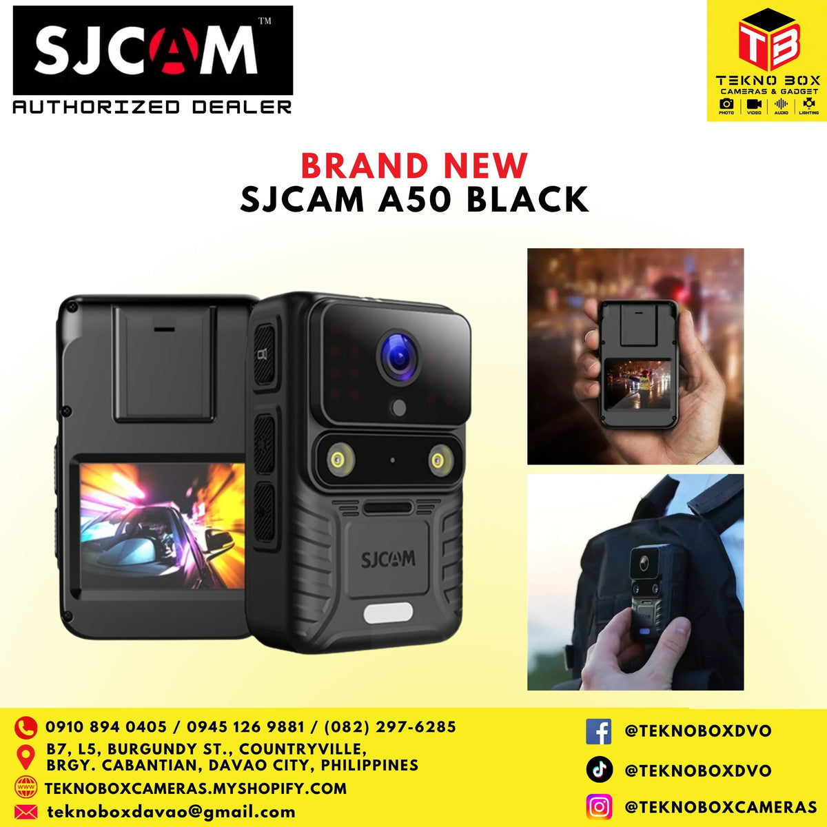 SJCAM A50 Body Camera (Black)