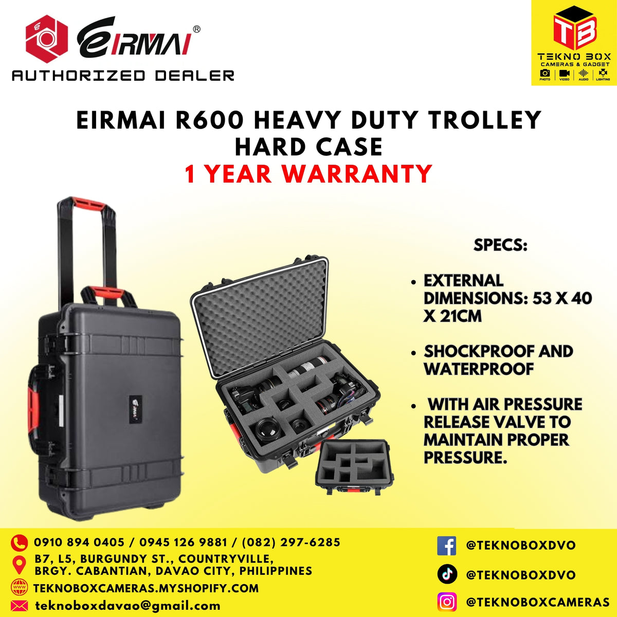 Eirmai R600 Heavy Duty Trolley Hard Case