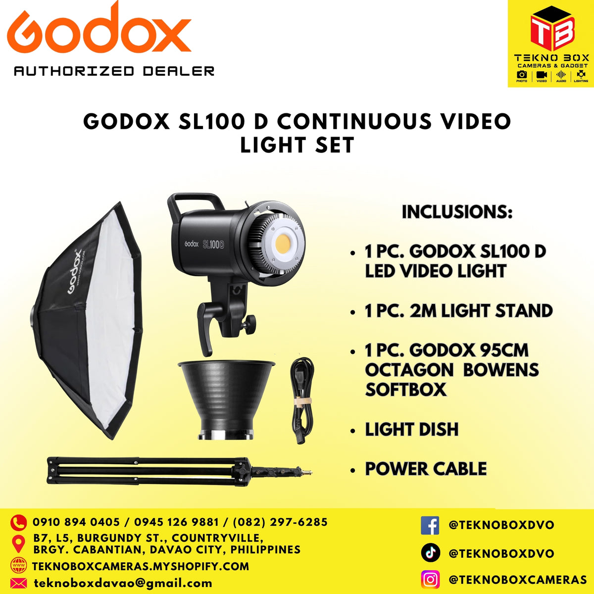 Godox SL100 D Continuous Video Light Set