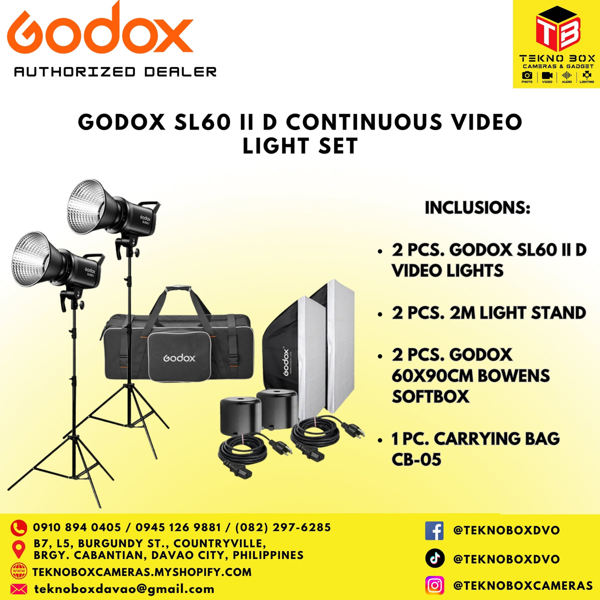 Godox SL60 II D Continuous Video Light Set