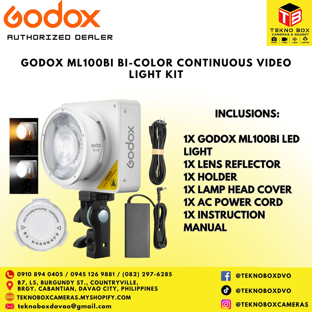 Godox ML100 BiColor LED Video Light