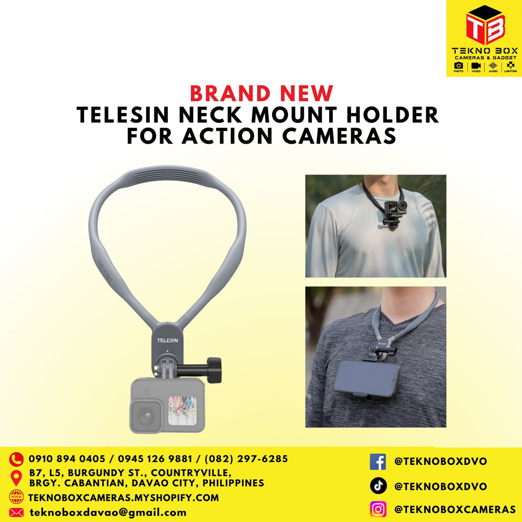 Telesin Neck Mount Holder for Action Cameras