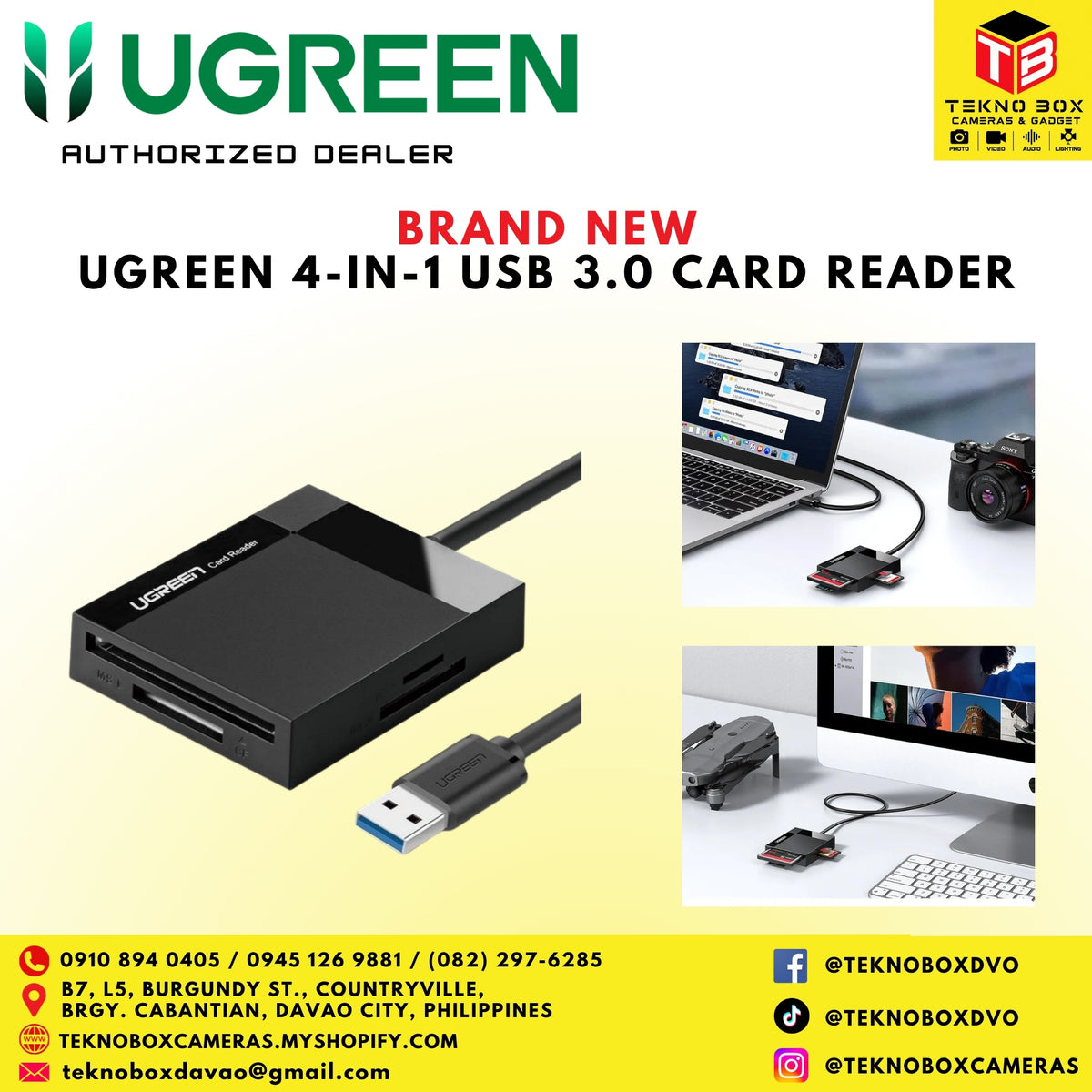 Ugreen 4-in-1 USB 3.0 Card Reader