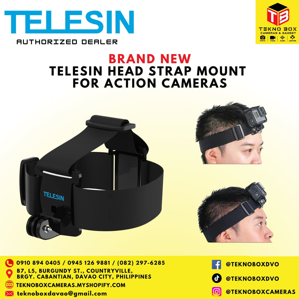 Telesin Head Strap Mount for Action Cameras