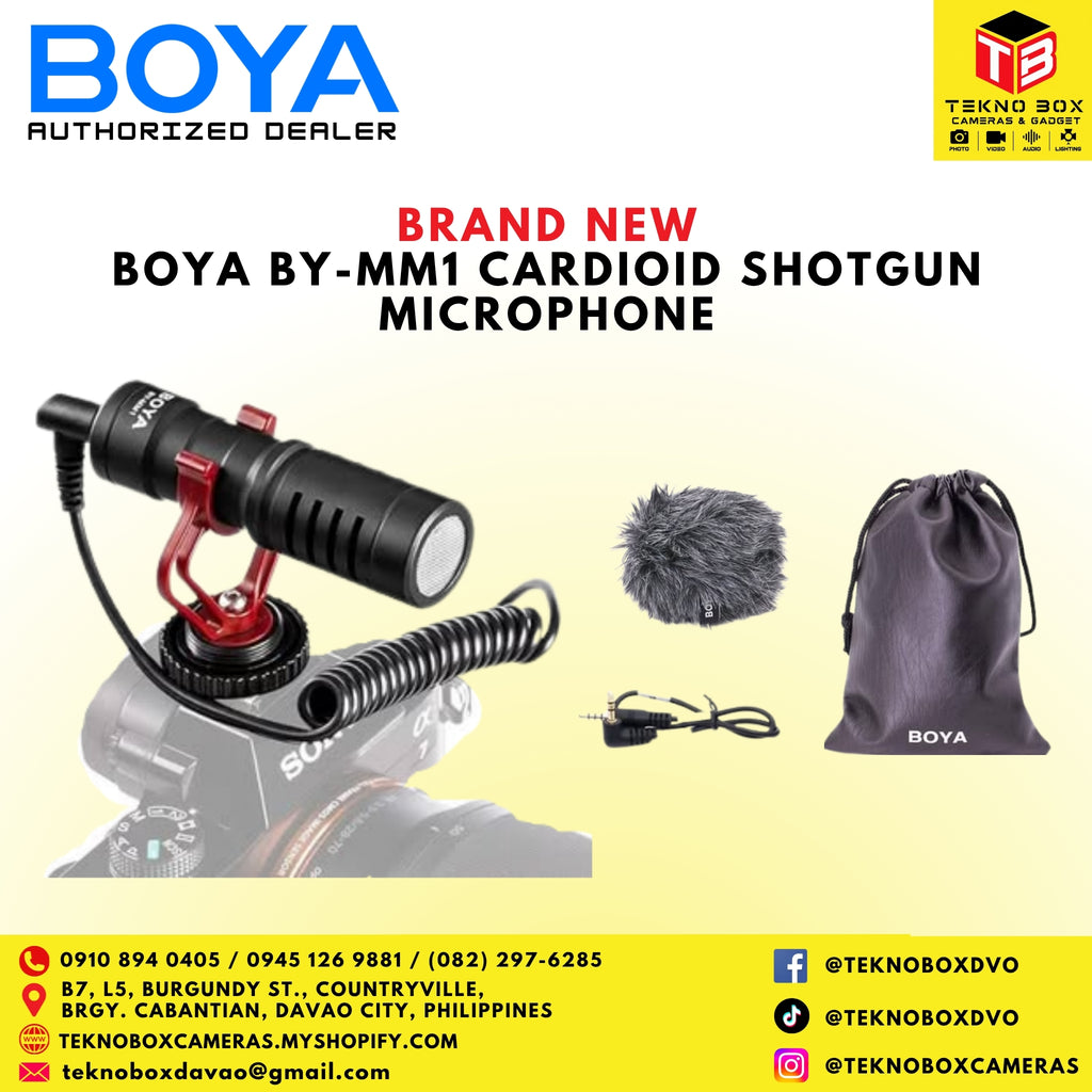 Brand new Boya BY-MM1 Cardioid Shotgun Microphone