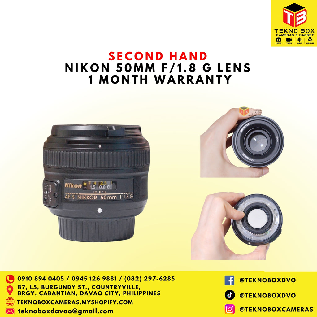 Nikon 50mm F/1.8 G Lens