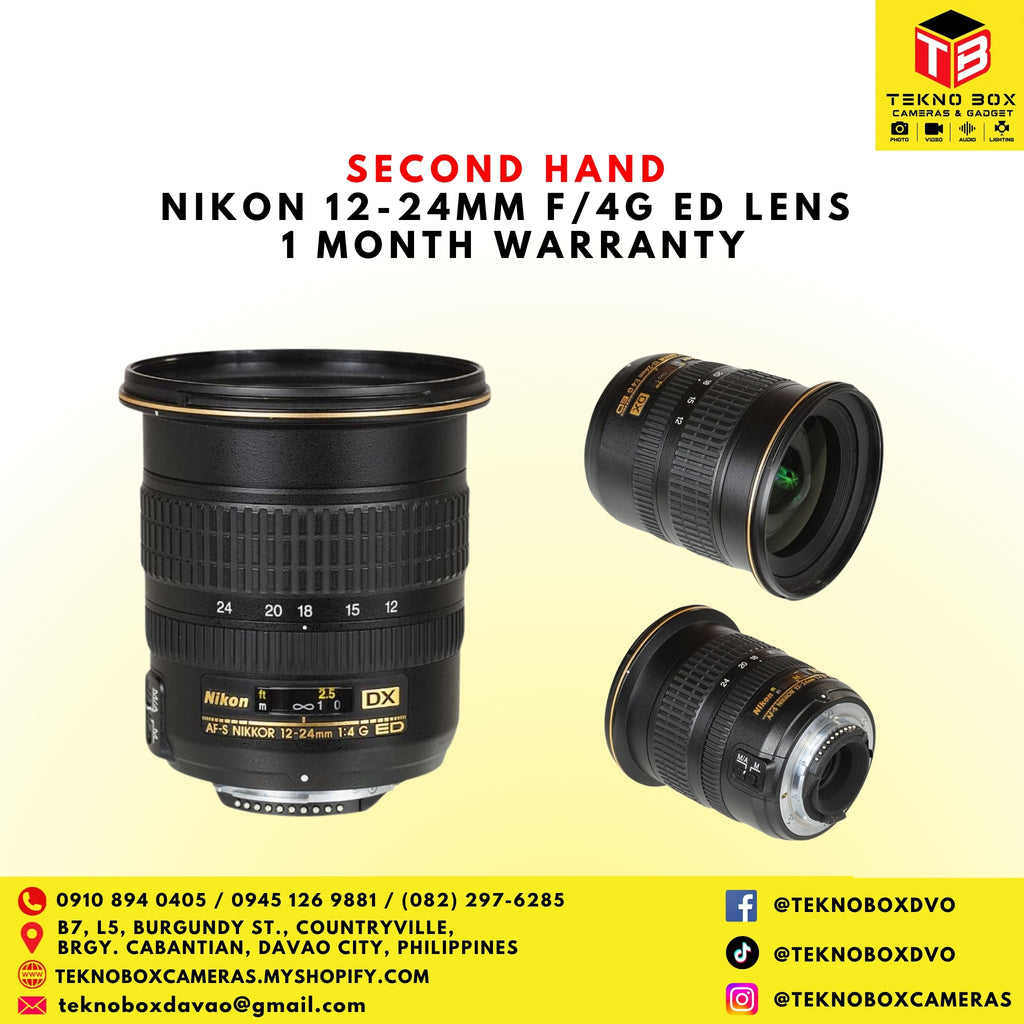 Nikon 12-24mm F/4G ED Lens