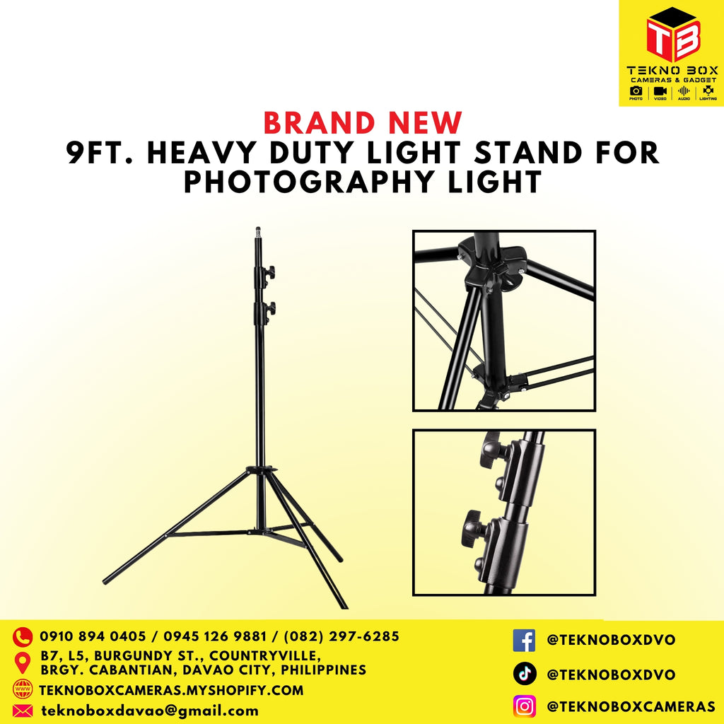 9ft. Heavy Duty Light Stand for Photography Light