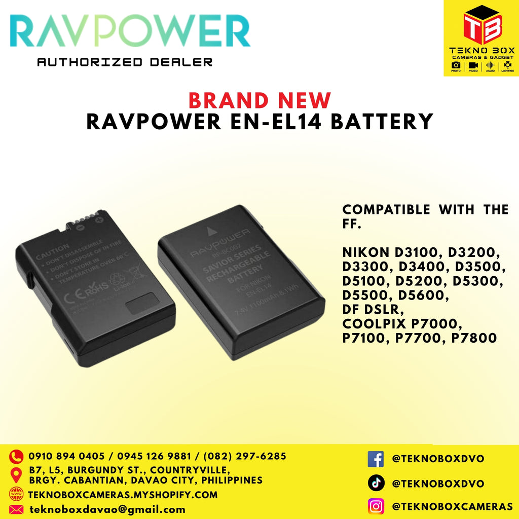 RAVPOWER EN-EL14 Battery