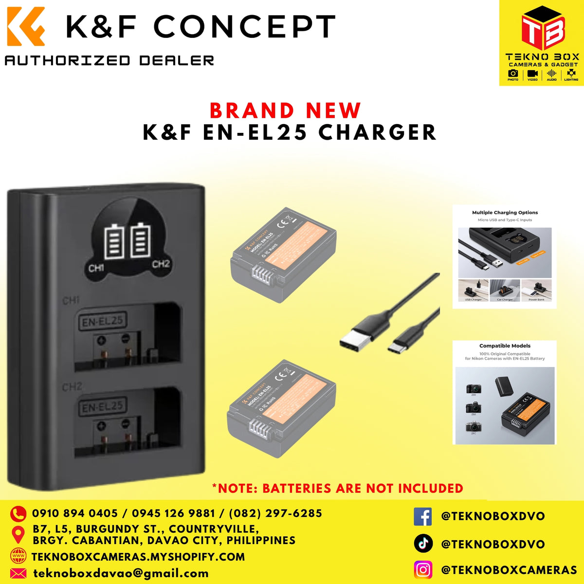 K&F EN-EL25 Charging Set