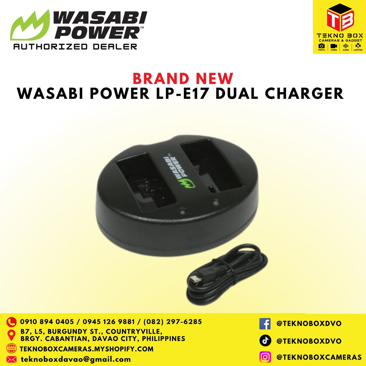 Canon LP-E17 Dual Charger by Wasabi Power