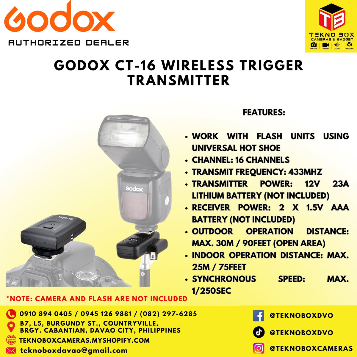 Godox CT-16 Wireless Trigger Transmitter