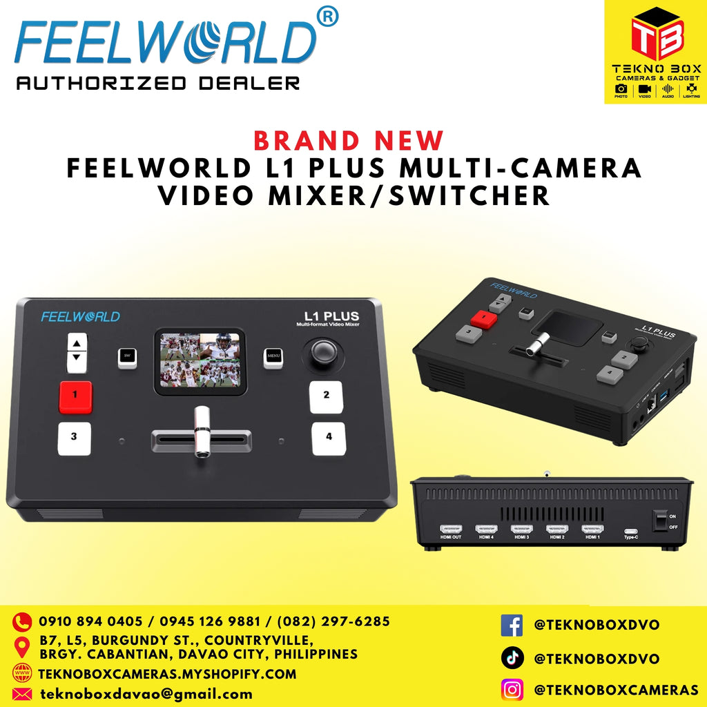 FeelWorld L1 Plus Multi-Camera Video Mixer/Switcher
