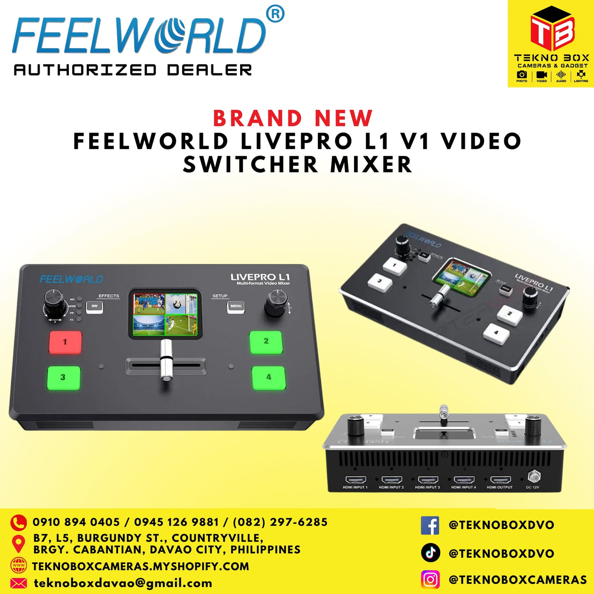 Feelworld LivePro L1 V1 Video Switcher Mixer