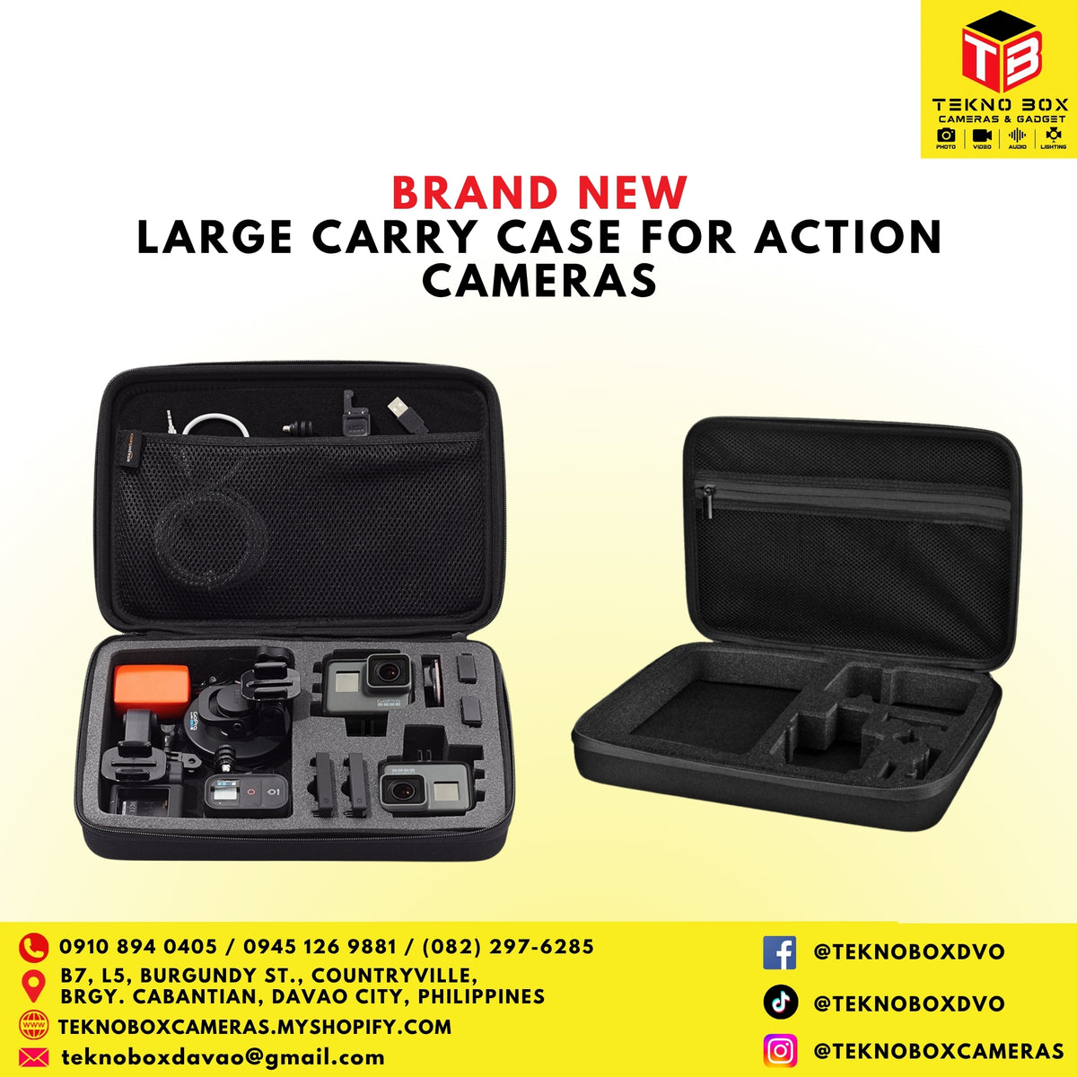 Large Carry Case for Action Cameras