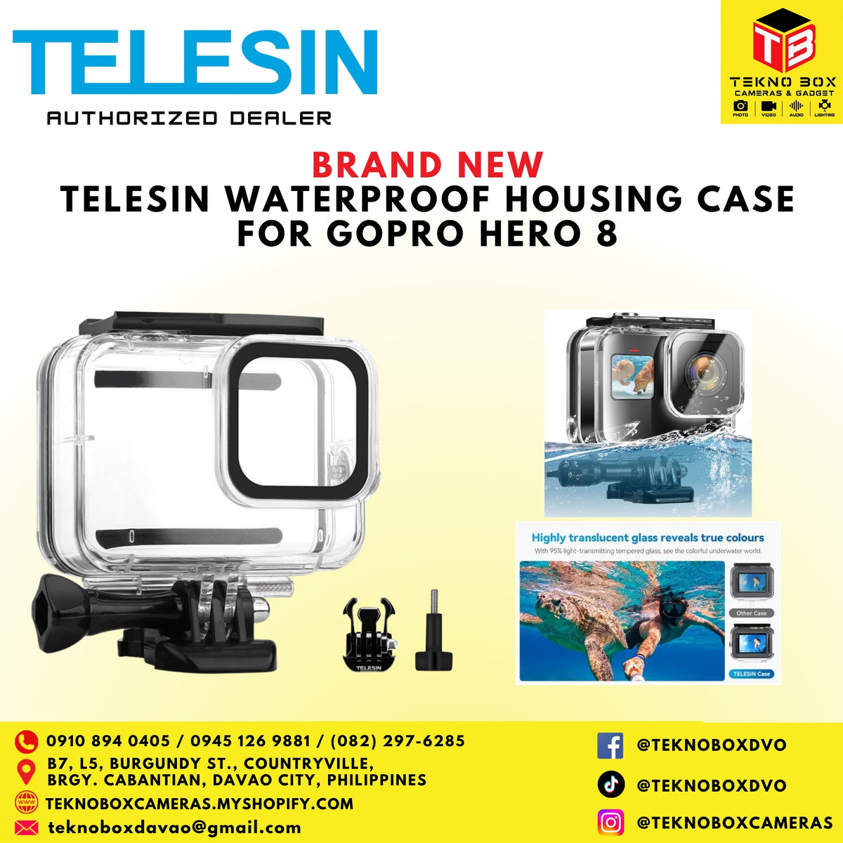 Telesin Waterproof Housing Case for GoPro Hero 8