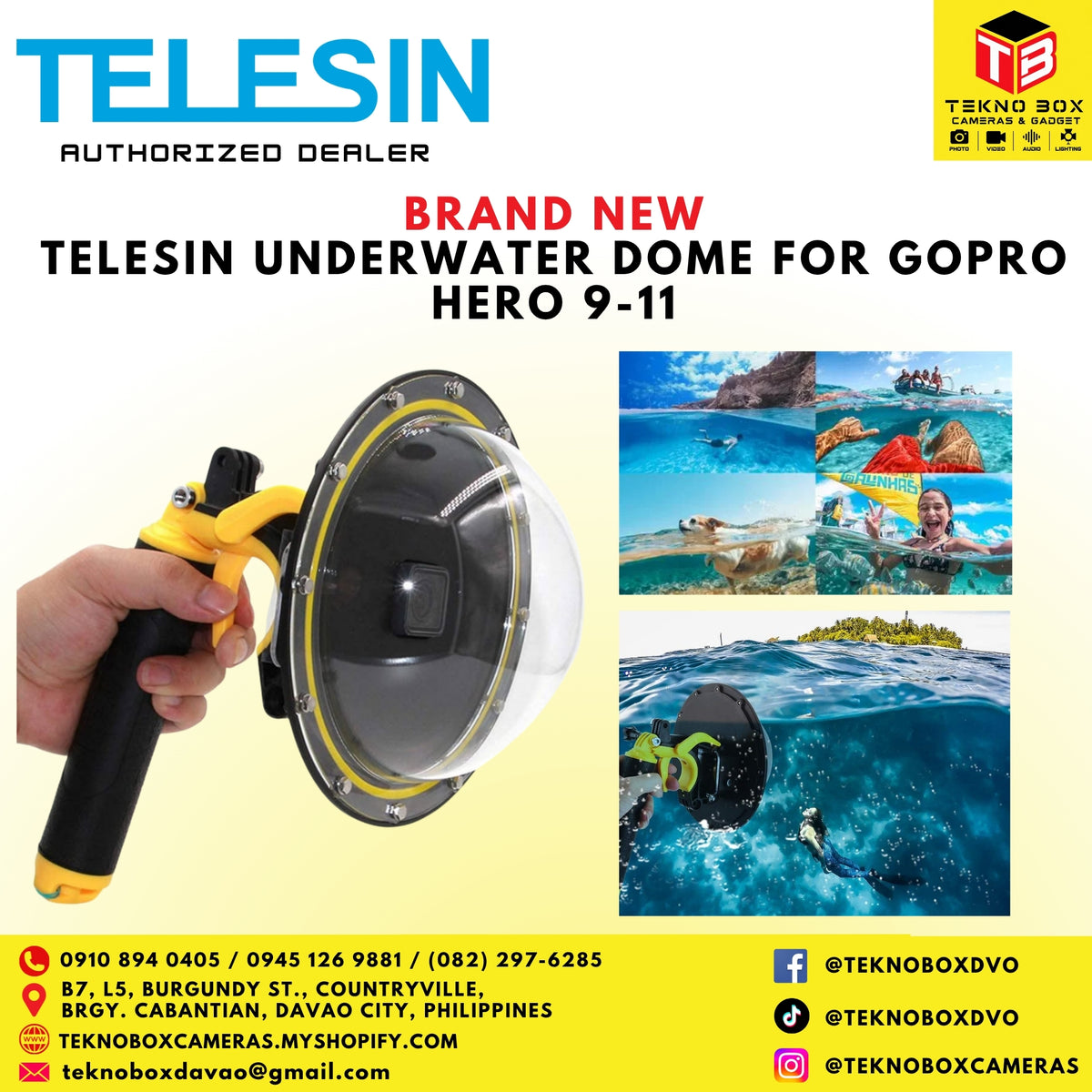 Telesin Underwater Dome for GoPro Hero 9-11