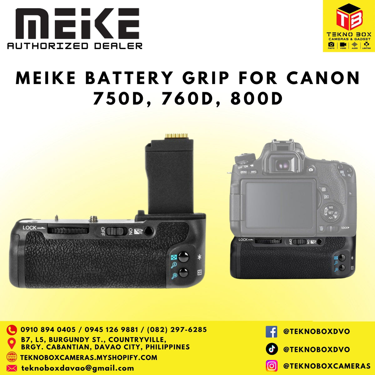 Meike Battery Grip for Canon 750D 760D 800D