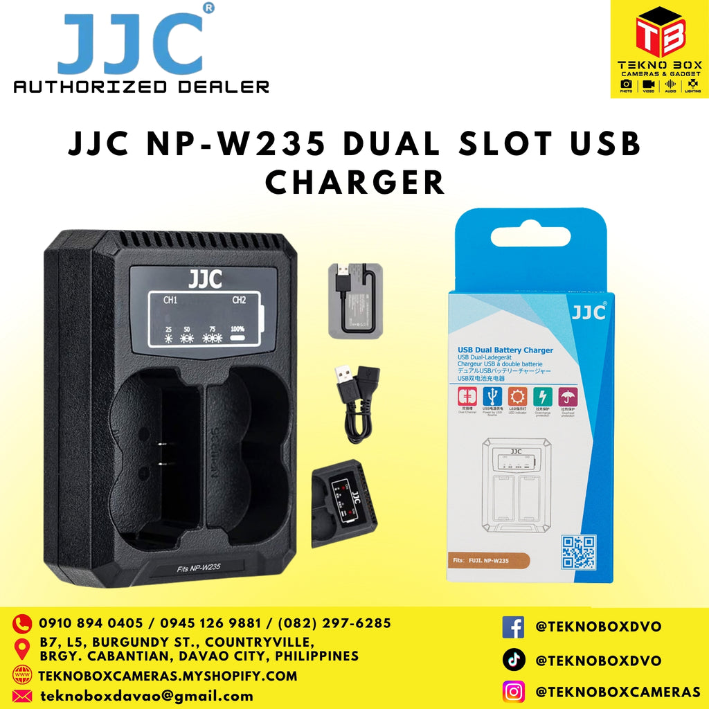 JJC NP-W235 Dual Slot USB Charger