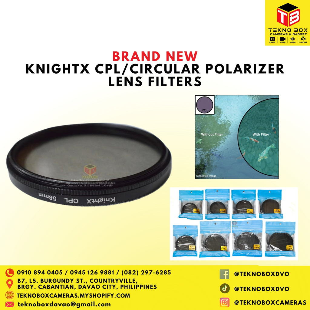 KnightX CPL/Circular Polarizer Lens Filters