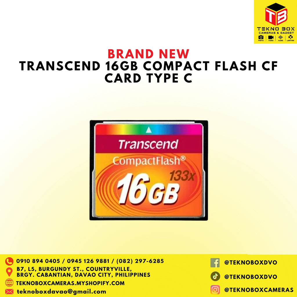 Transcend 16GB Compact Flash CF Card Type C