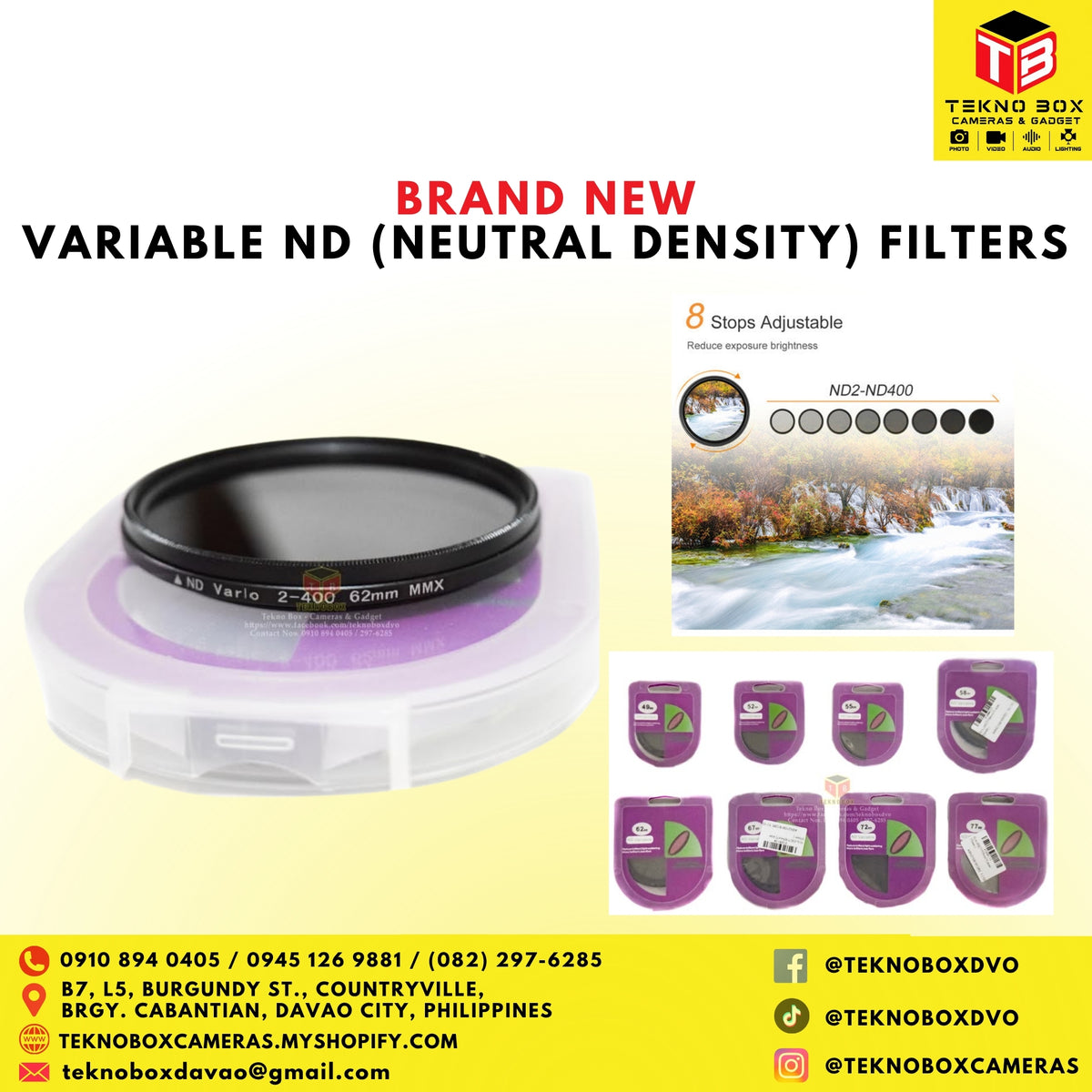 Variable ND (Neutral Density) Filters