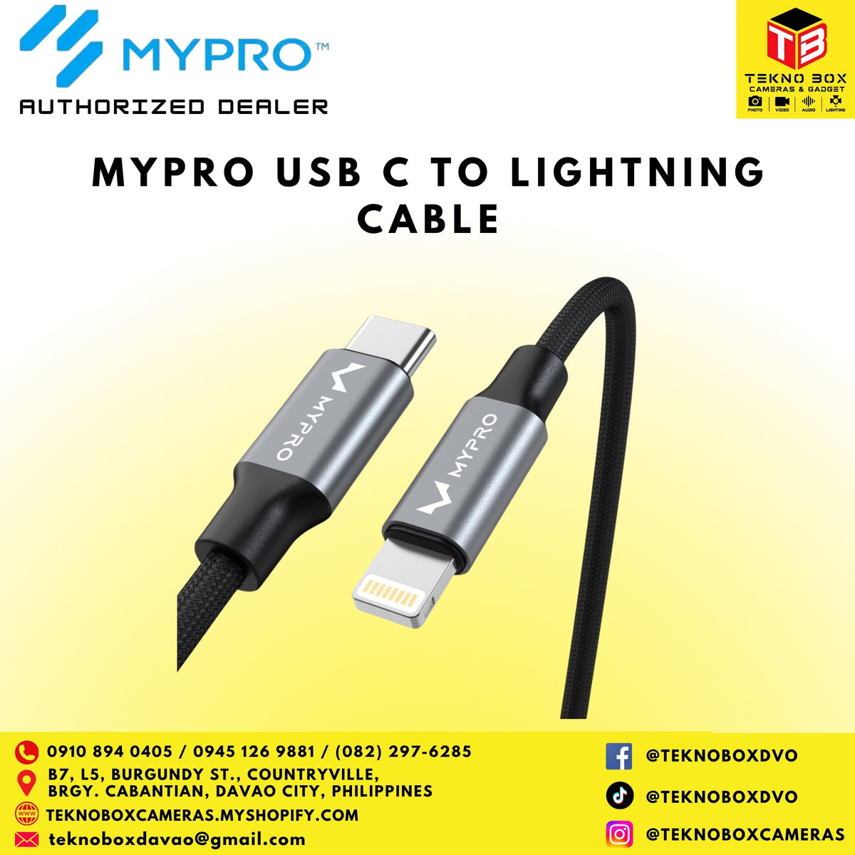 MyPro USB C to Lightning Cable