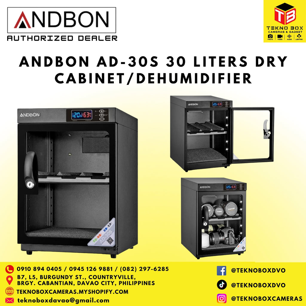 Andbon AD-30S 30 Liters Dry Cabinet/Dehumidifier