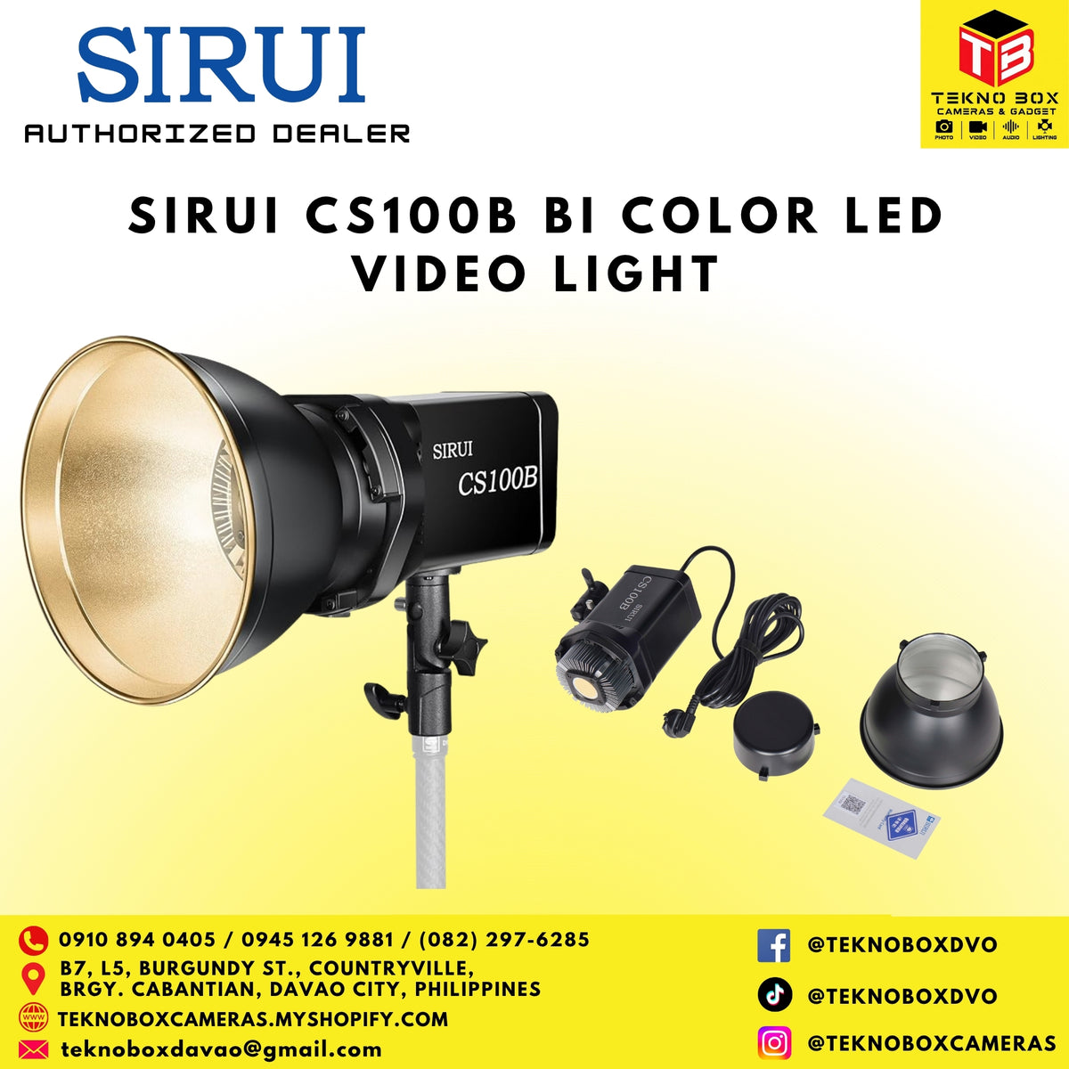 Sirui CS100B Bi Color LED Video Light