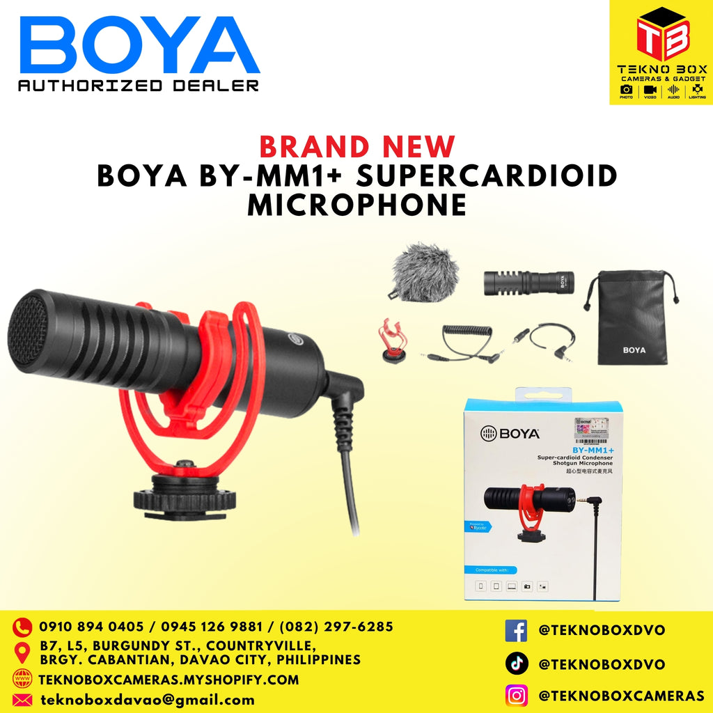 Boya BY-MM1+ Supercardioid Microphone