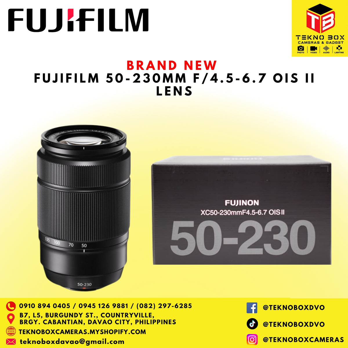 Fujifilm 50-230mm f/4.5-6.7 OIS II Lens