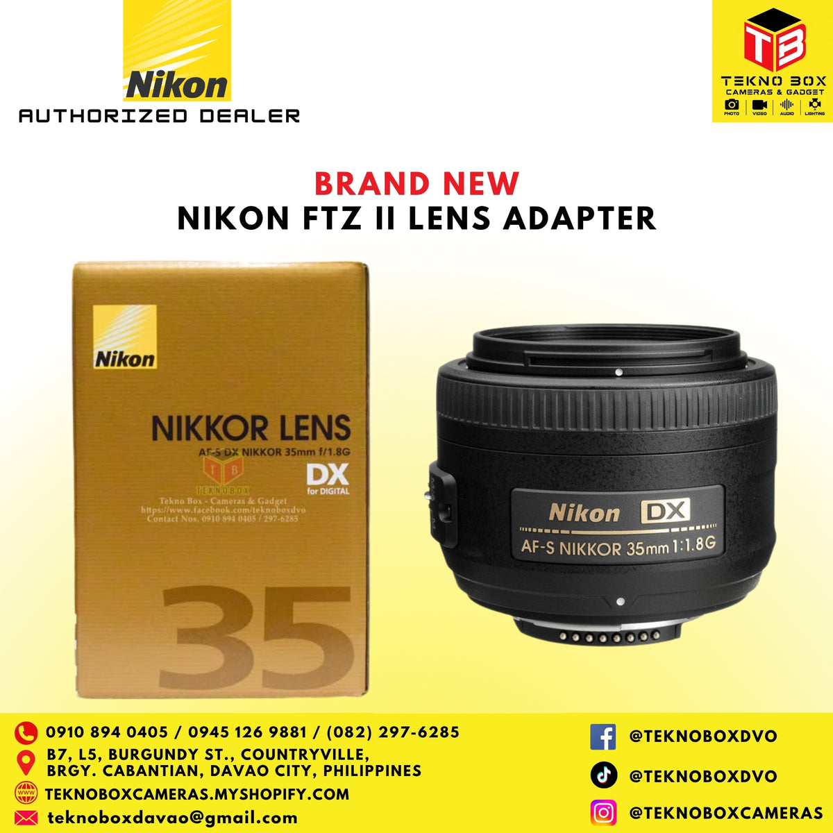 Nikon 35mm f/1.8G AF-S Lens