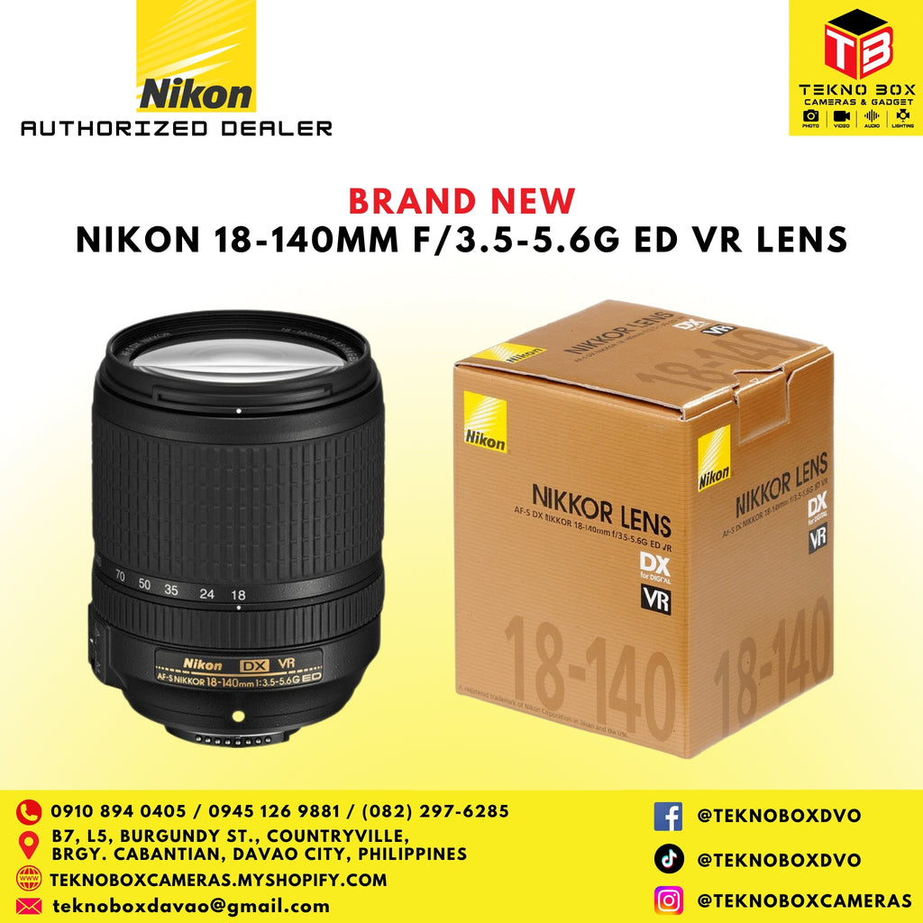Nikon 18-140mm f/3.5-5.6G ED VR Lens