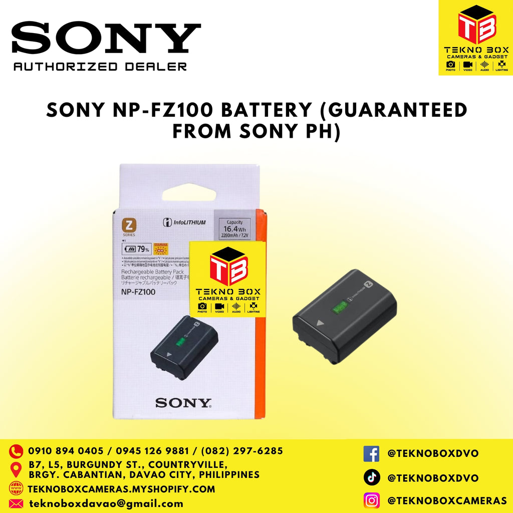 Sony NP-FZ100 Battery (Guaranteed from Sony PH)