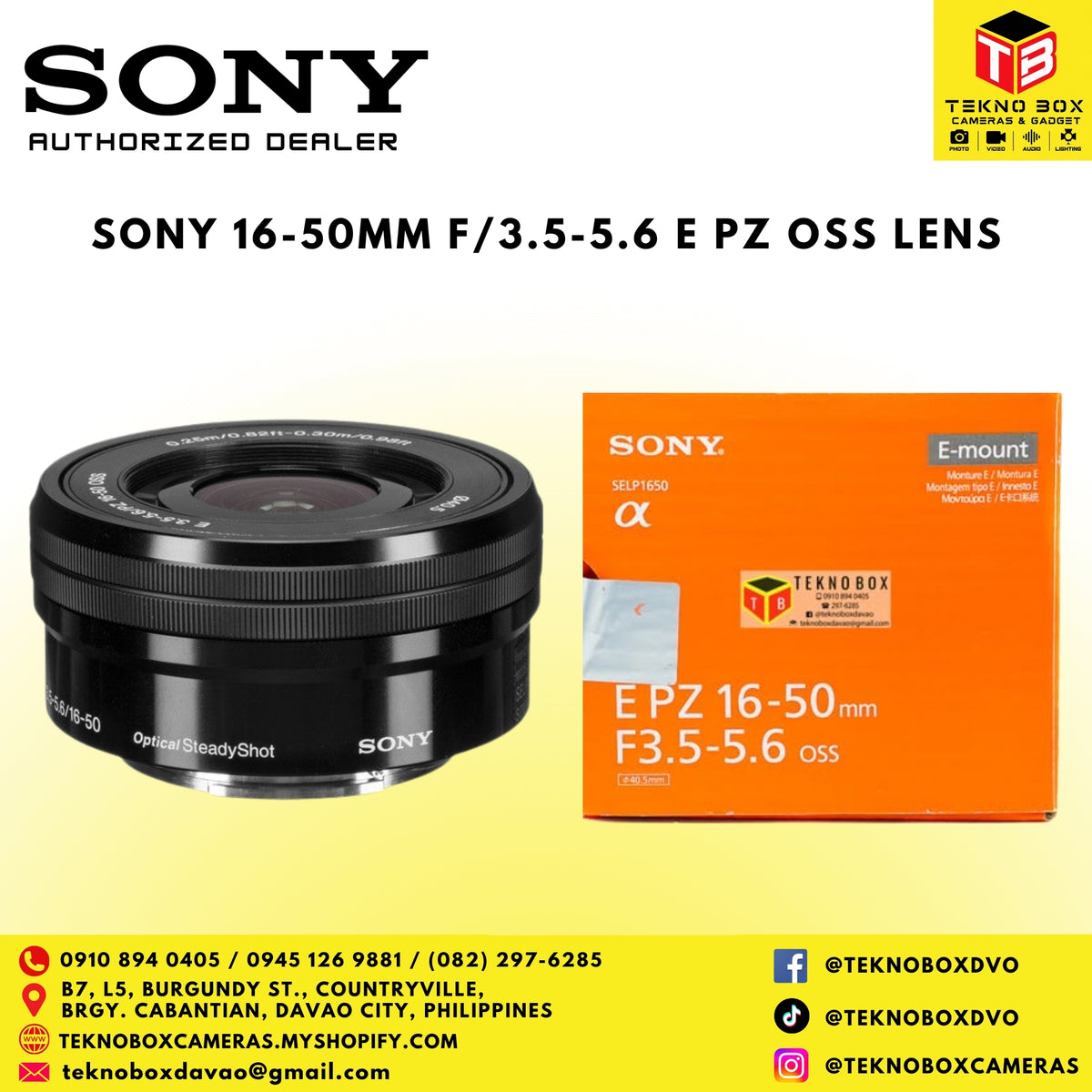 Sony 16-50mm f/3.5-5.6 E PZ OSS Lens