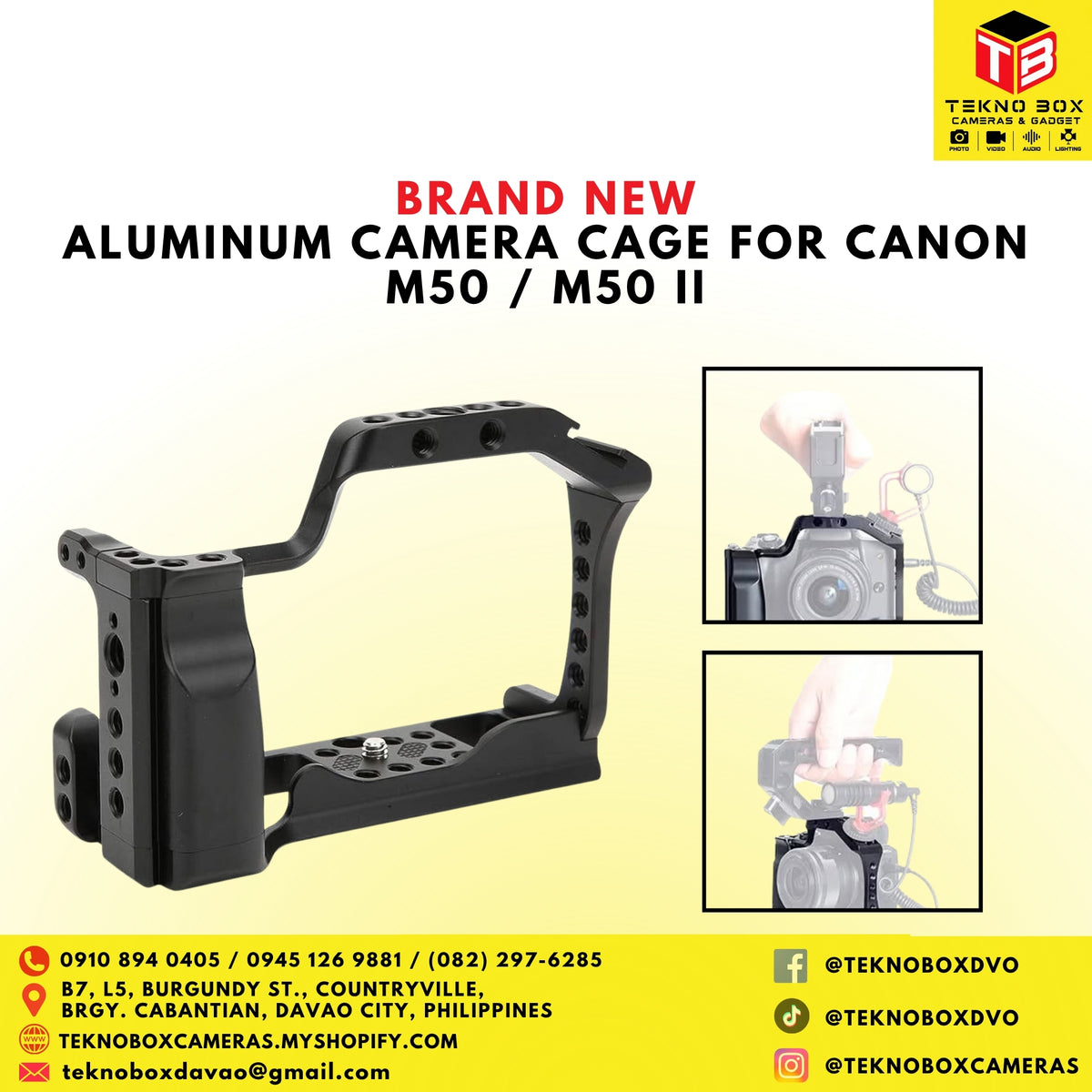 Aluminum Camera Cage for Canon M50 / M50 II