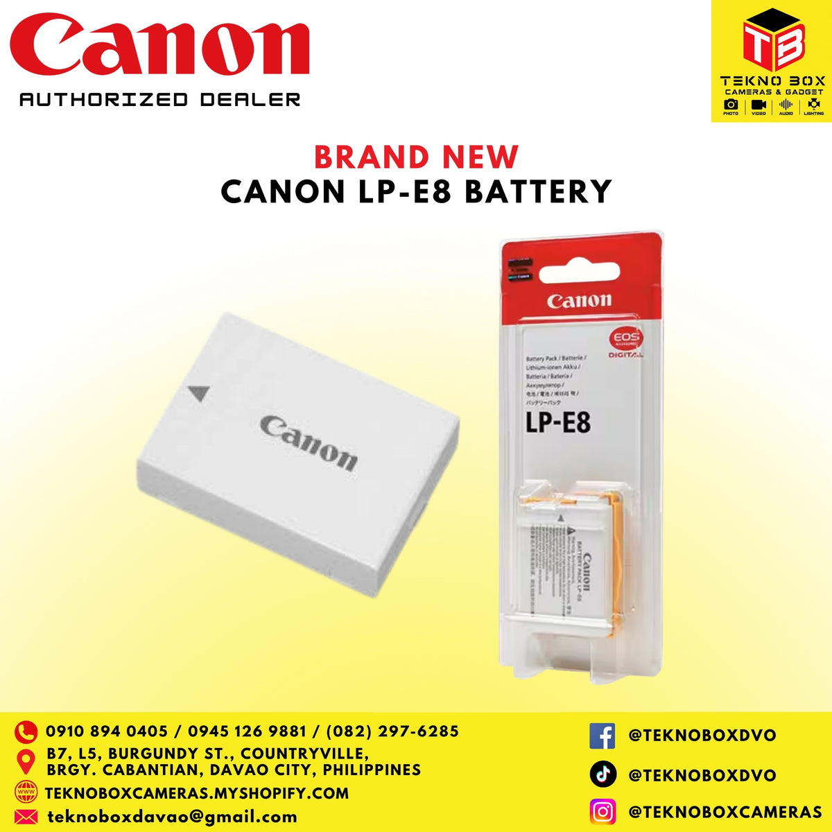 Canon LP-E8 Battery