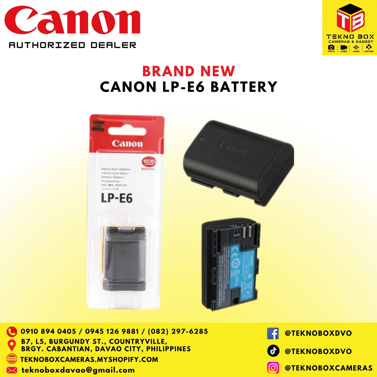 Canon LP-E6 Battery
