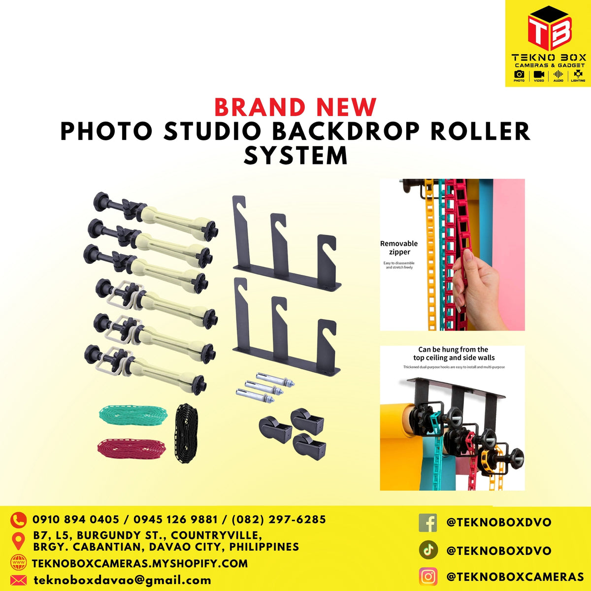 Photo Studio Backdrop Roller System