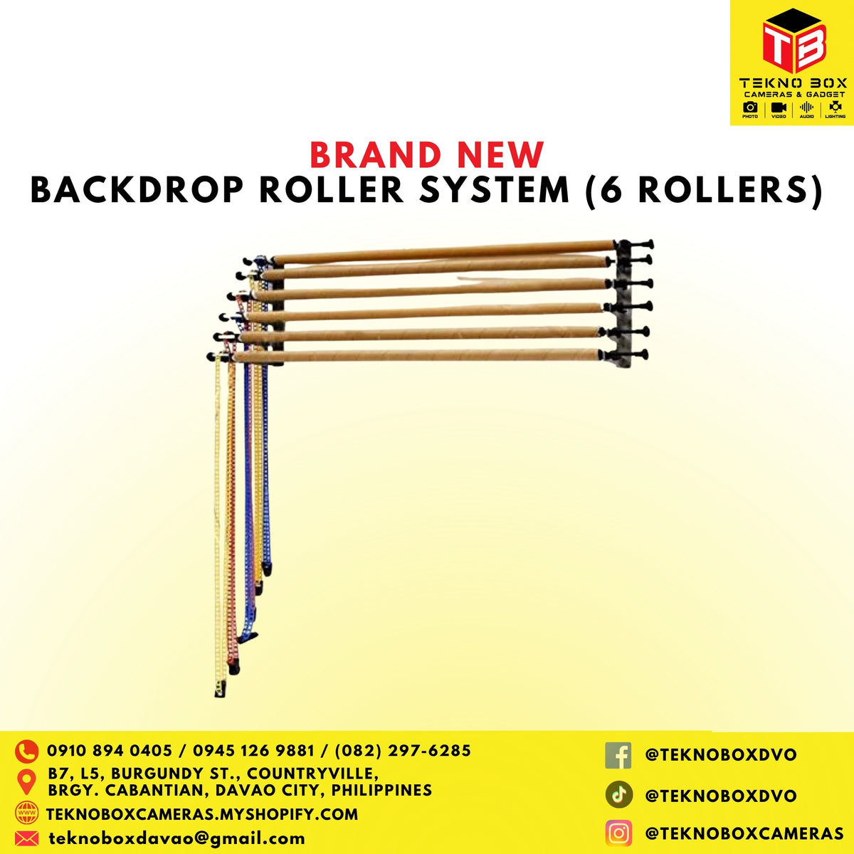 Backdrop Roller System (6 rollers)