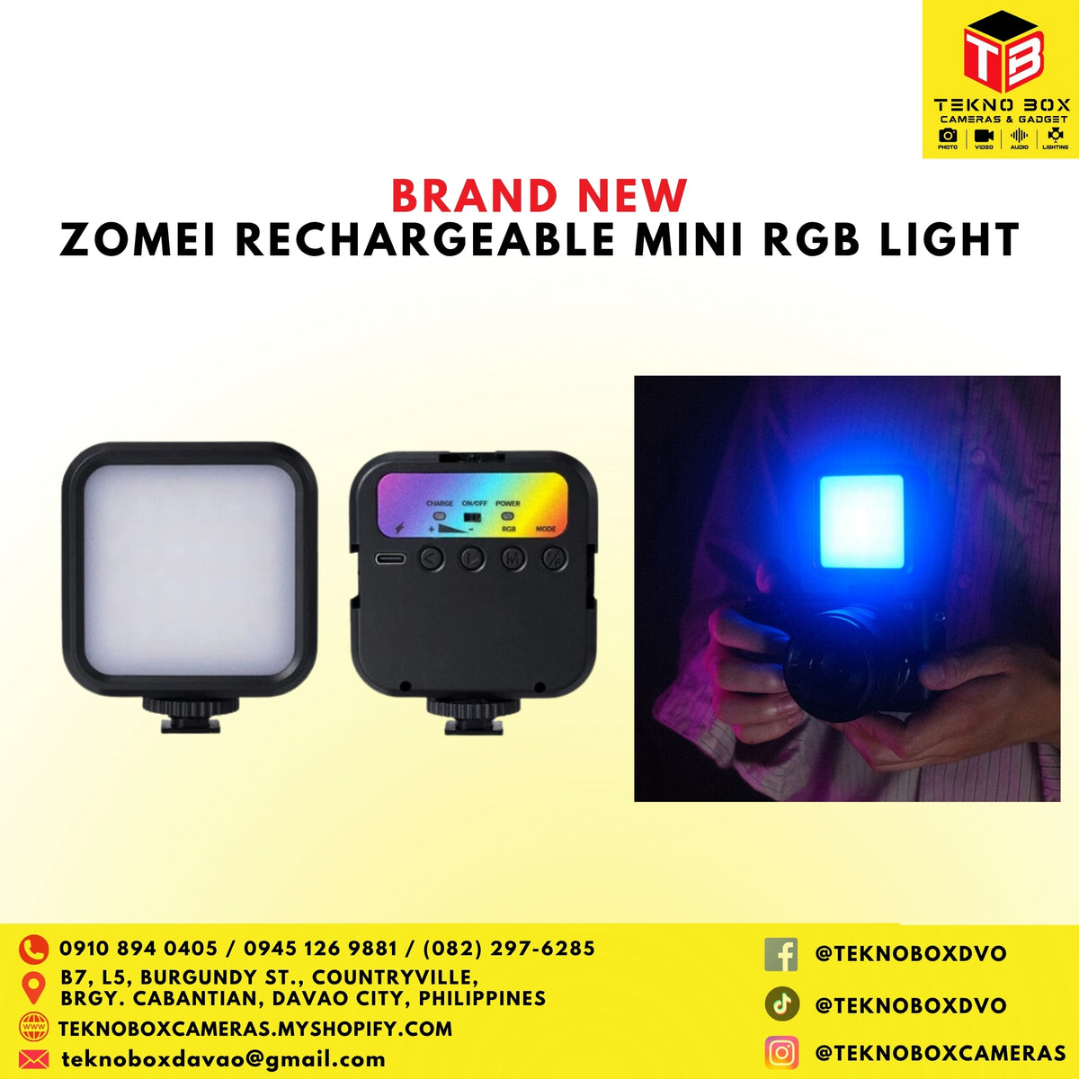 Zomei Rechargeable Mini RGB Light