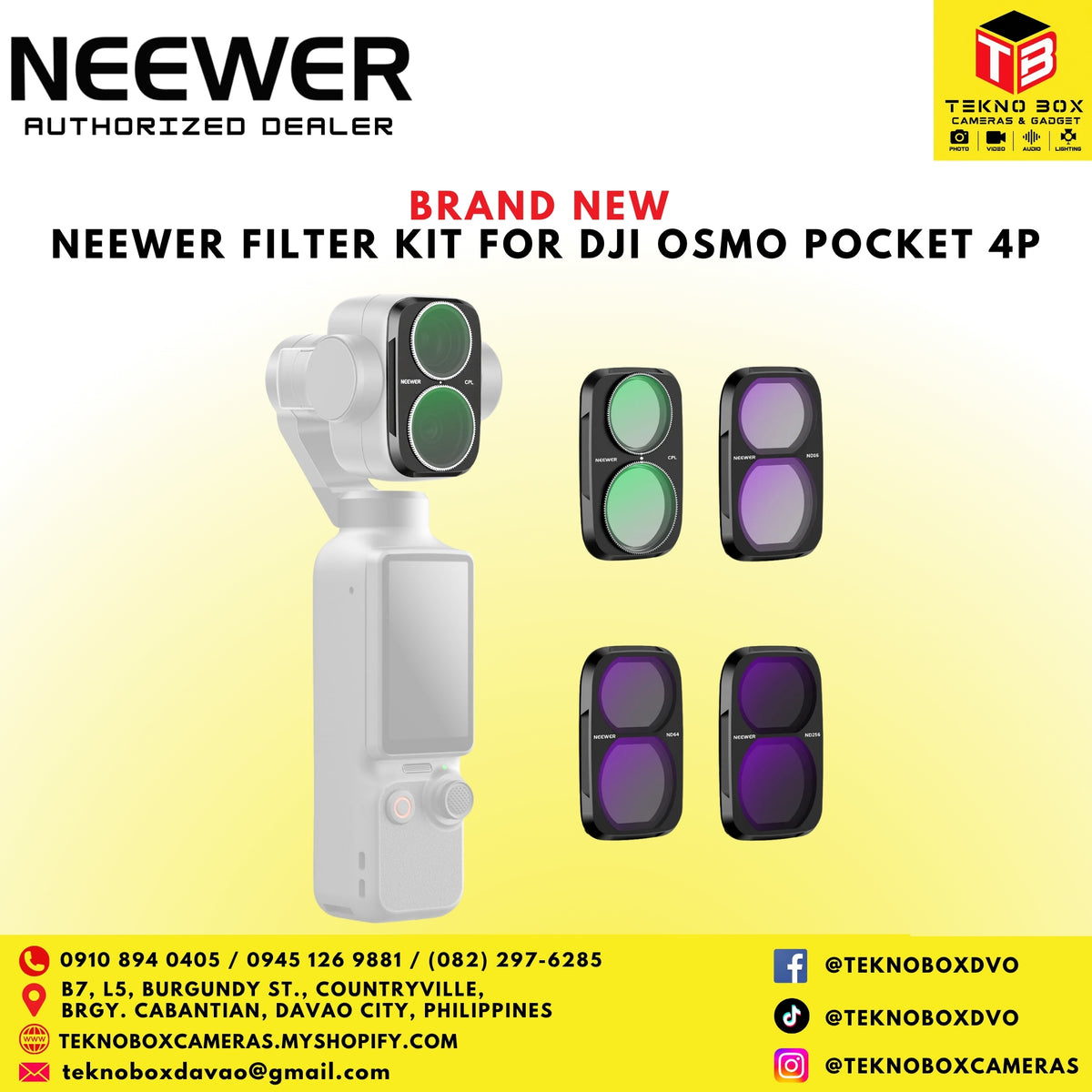 Neewer Filter Kit for DJI Osmo Pocket 4P
