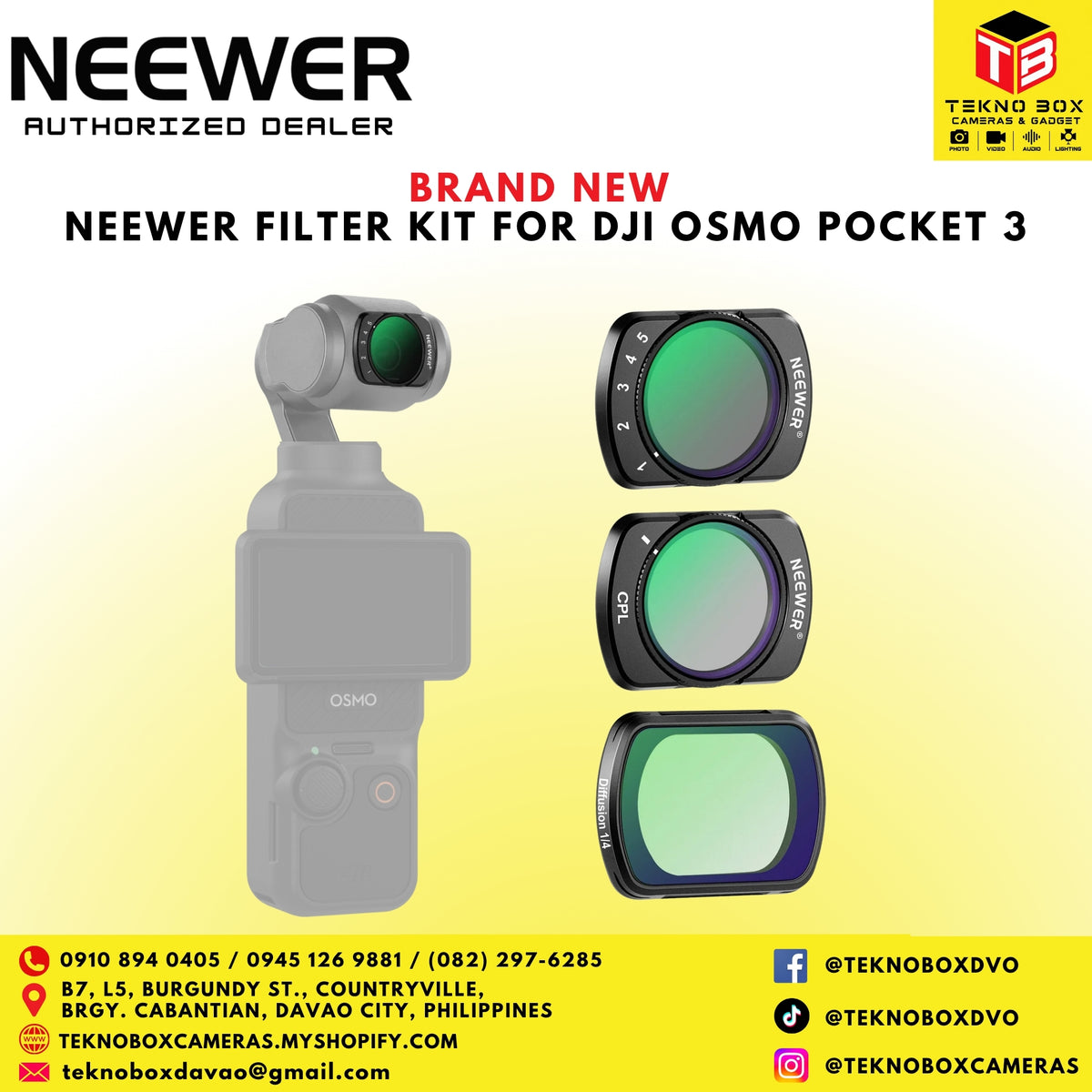Neewer Filter Kit for DJI Osmo Pocket 3