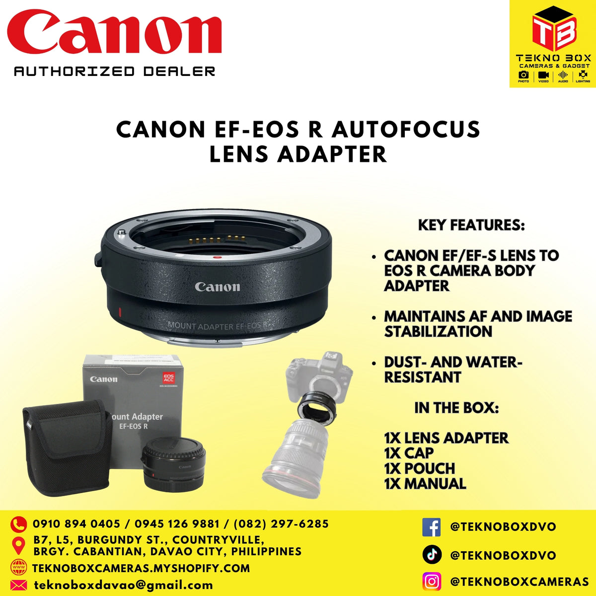 Canon EF-EOS R Autofocus Lens Adapter
