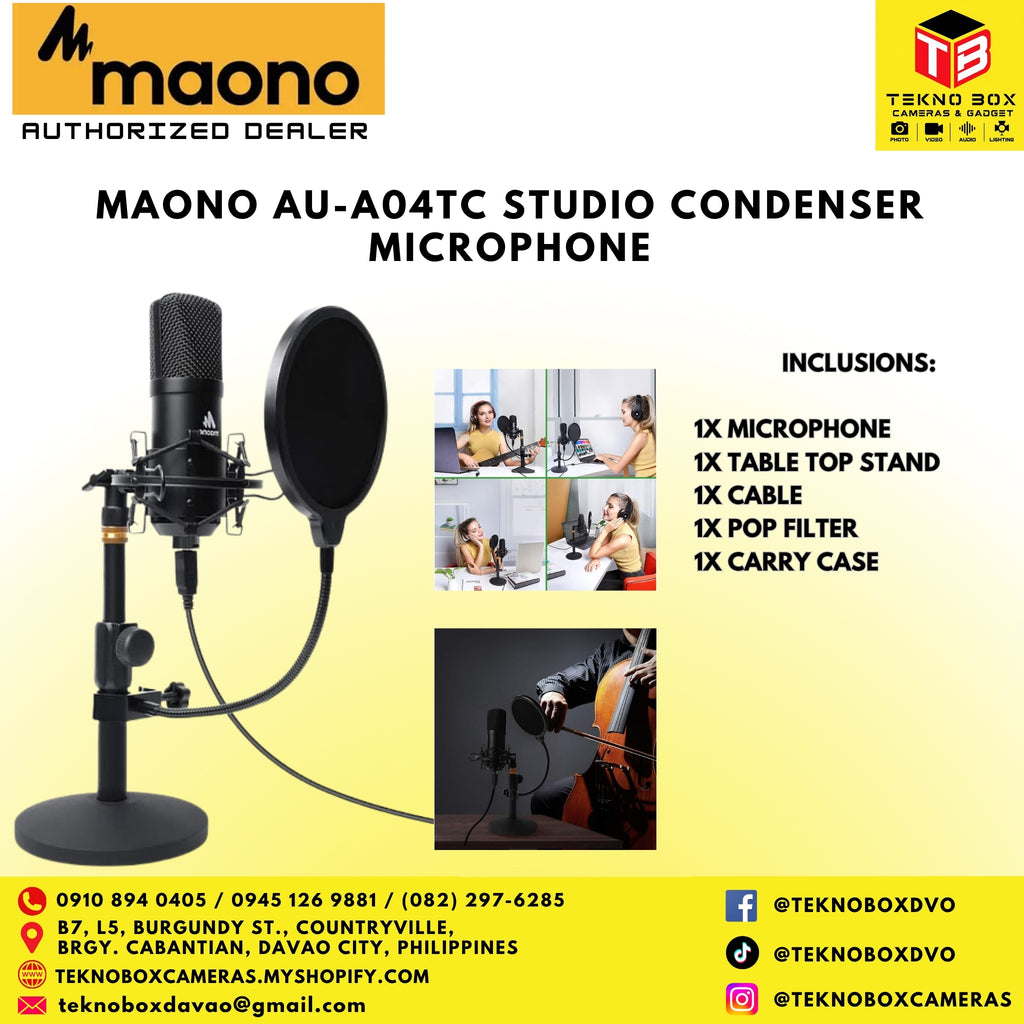 Brand new MAONO AU-A04TC Studio Condenser Microphone
